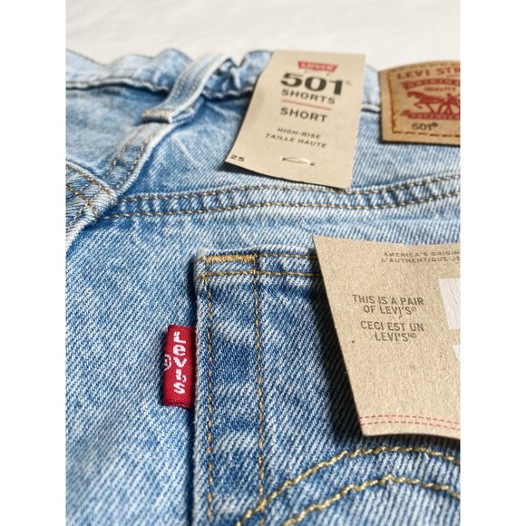 LEVI'S 501 ORIGINAL TANGO HIGH-RISE SHORTS - 25 - Picture 5 of 9